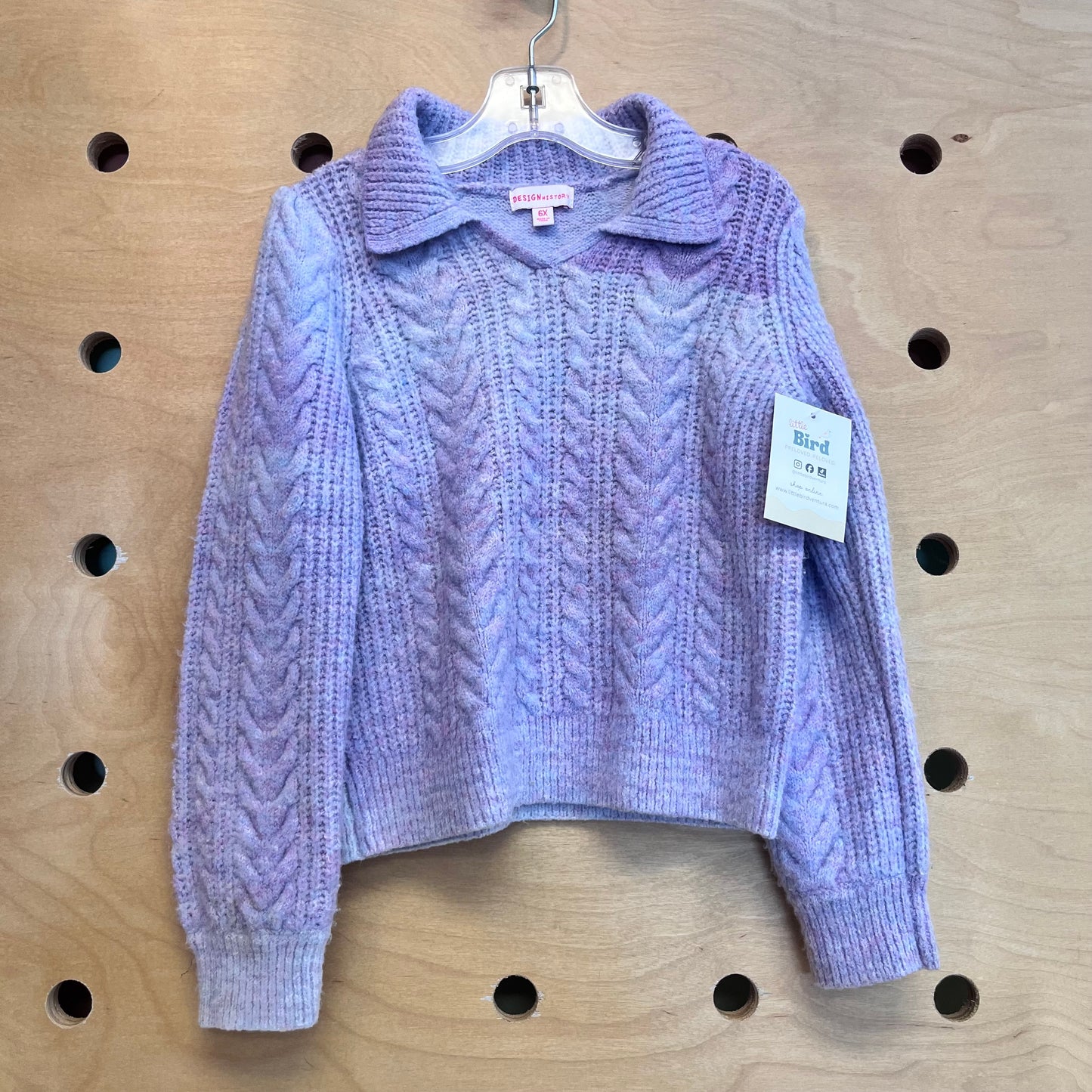 Purple Collared Sweater