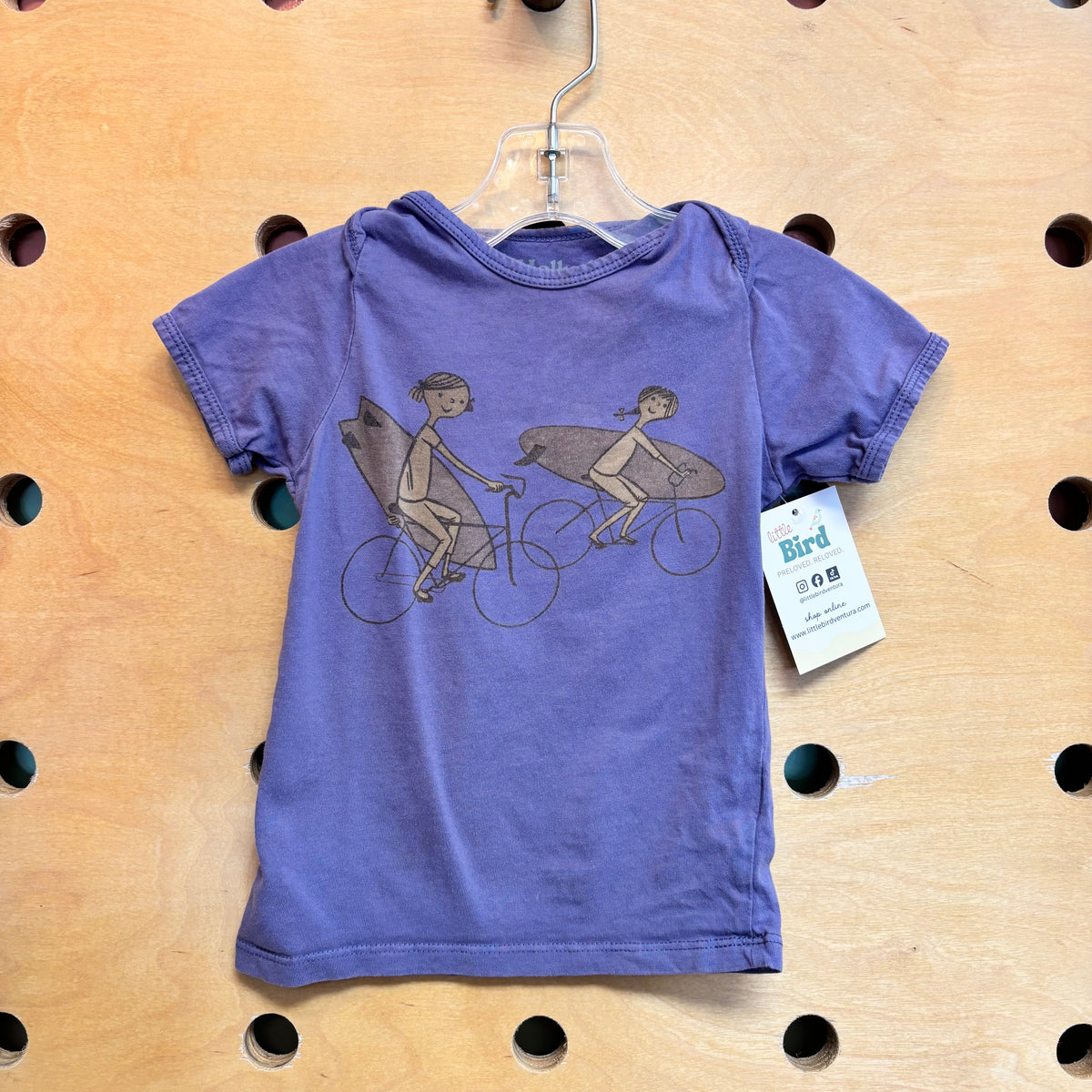 Purple Girls on Bikes/Surf Boards Tee