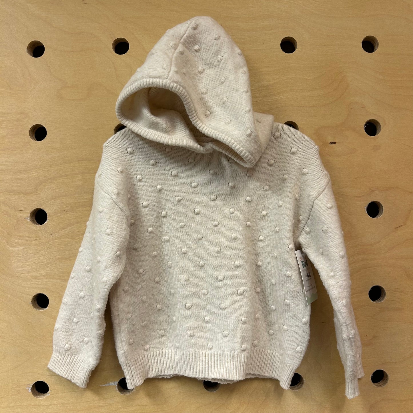 White Nobby Hooded LS