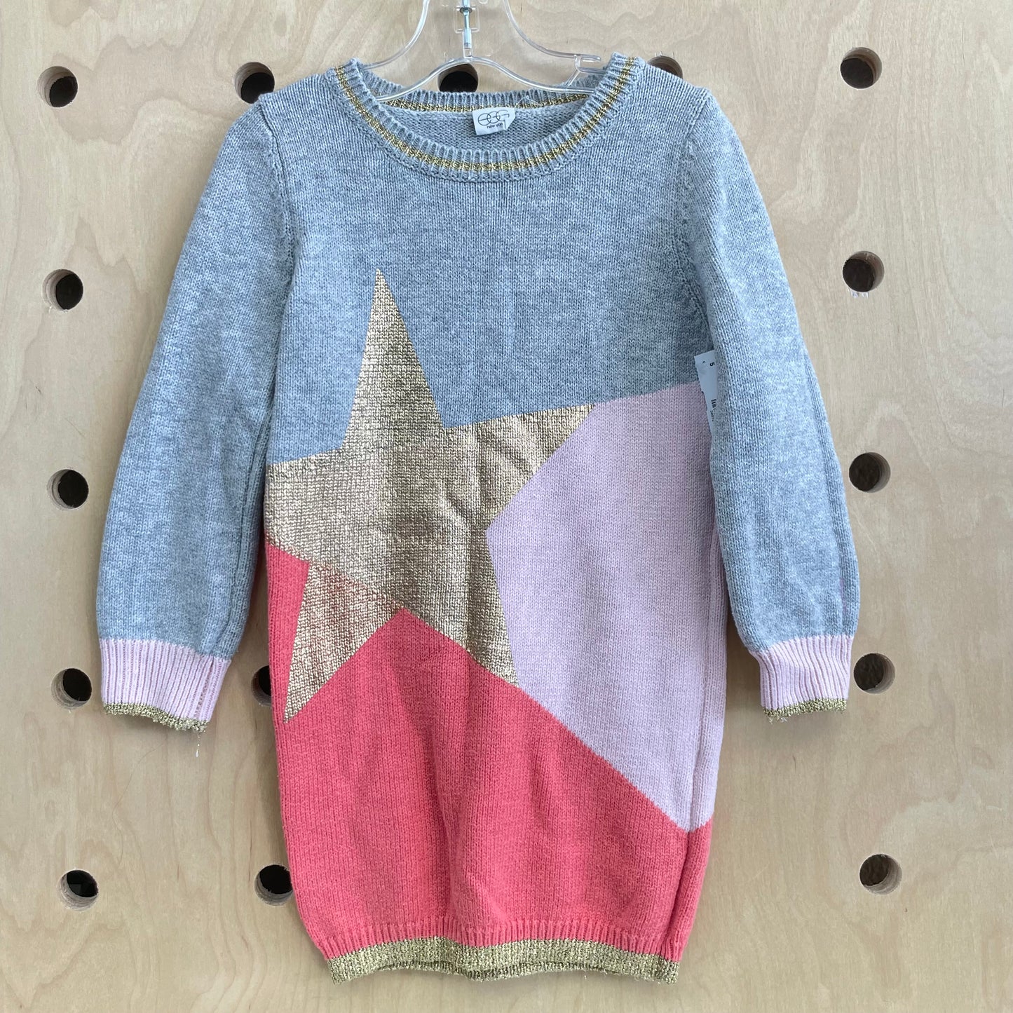 Gold Star Sweater Dress