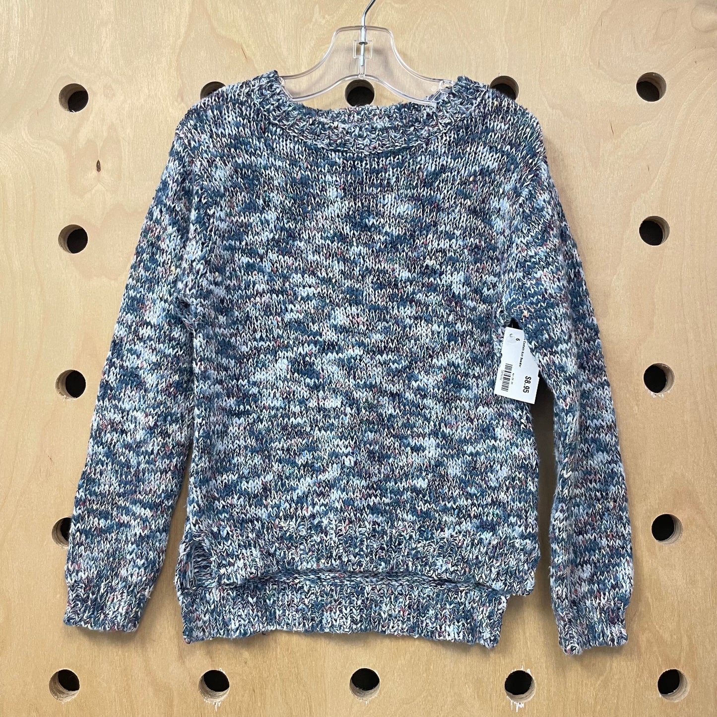 Blue Confetti Knit Sweater