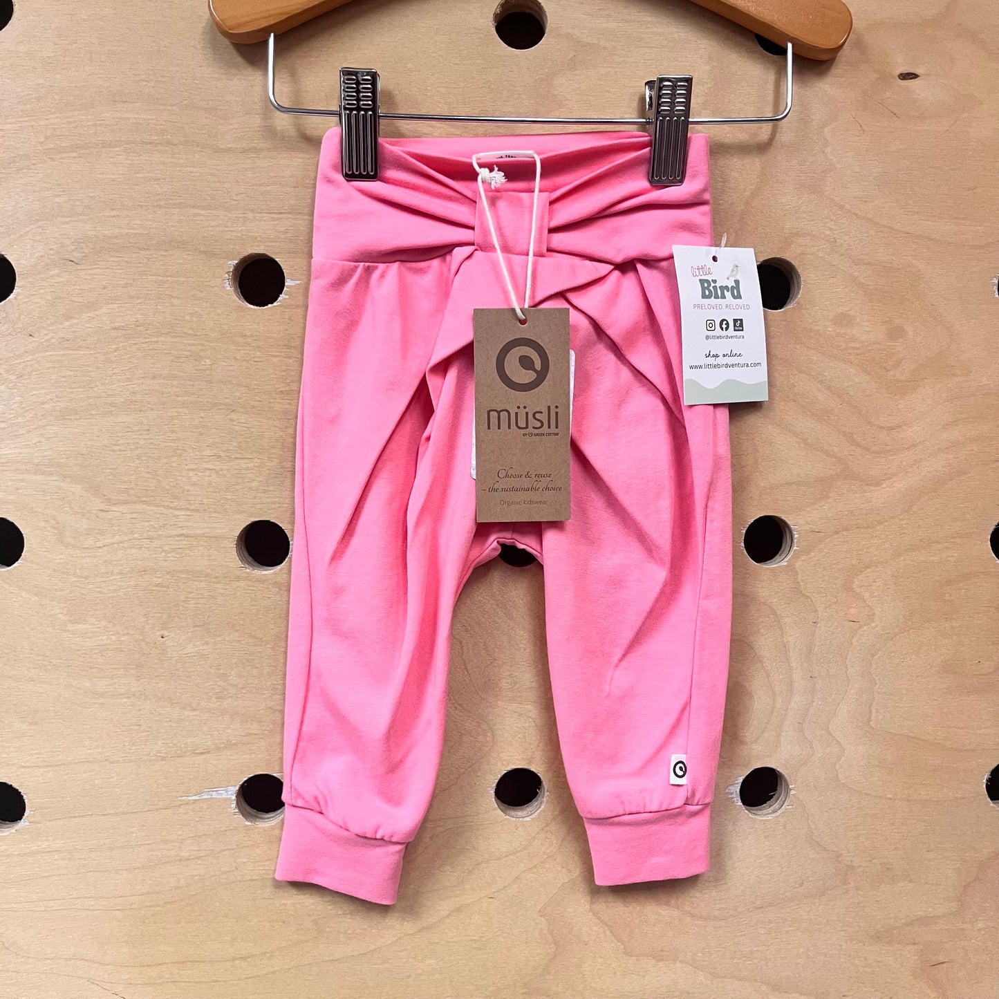 Hot Pink Bow Organic Pants NEW!