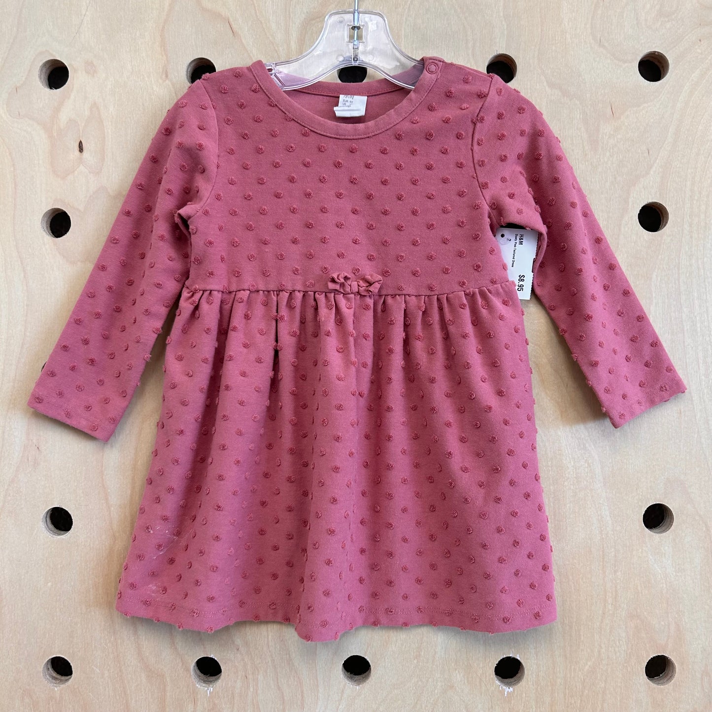 Dusty Pink Textured Dress