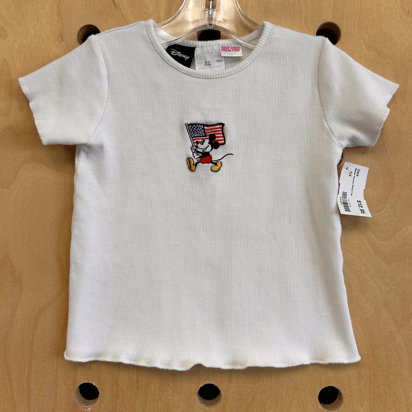 Mickey Patriotic Ribbed Top