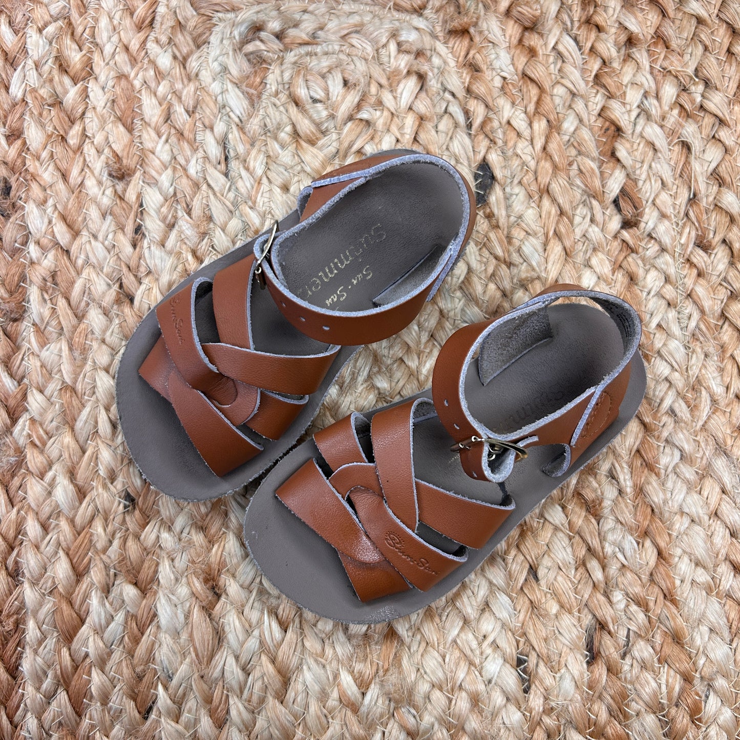 Tan Leather Salt Water Sandals