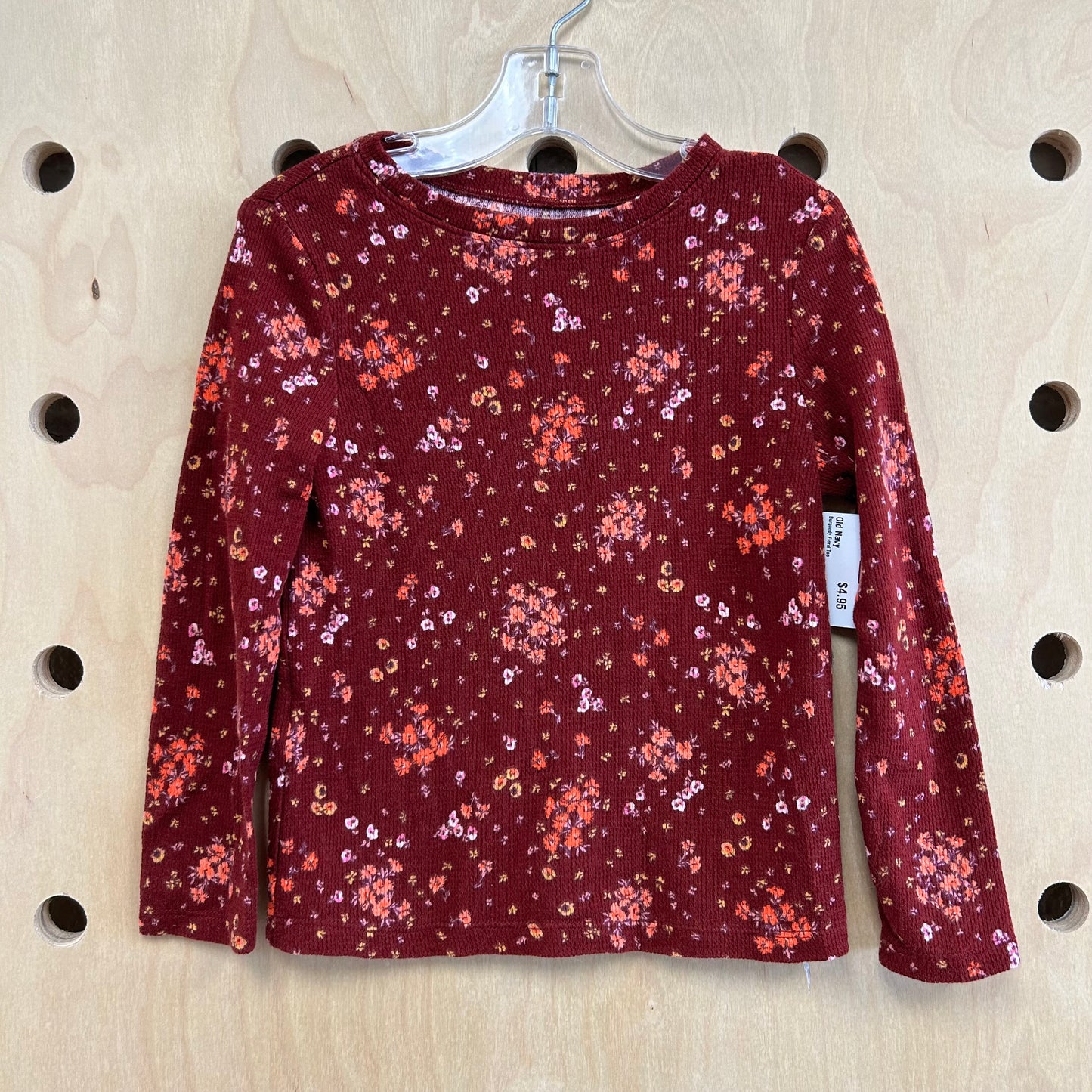 Burgundy Floral Top