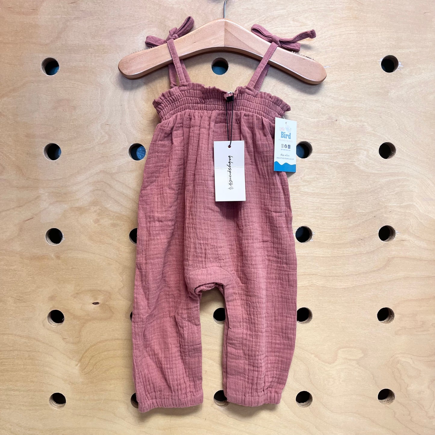 Dark Rose Gauze Romper NEW!