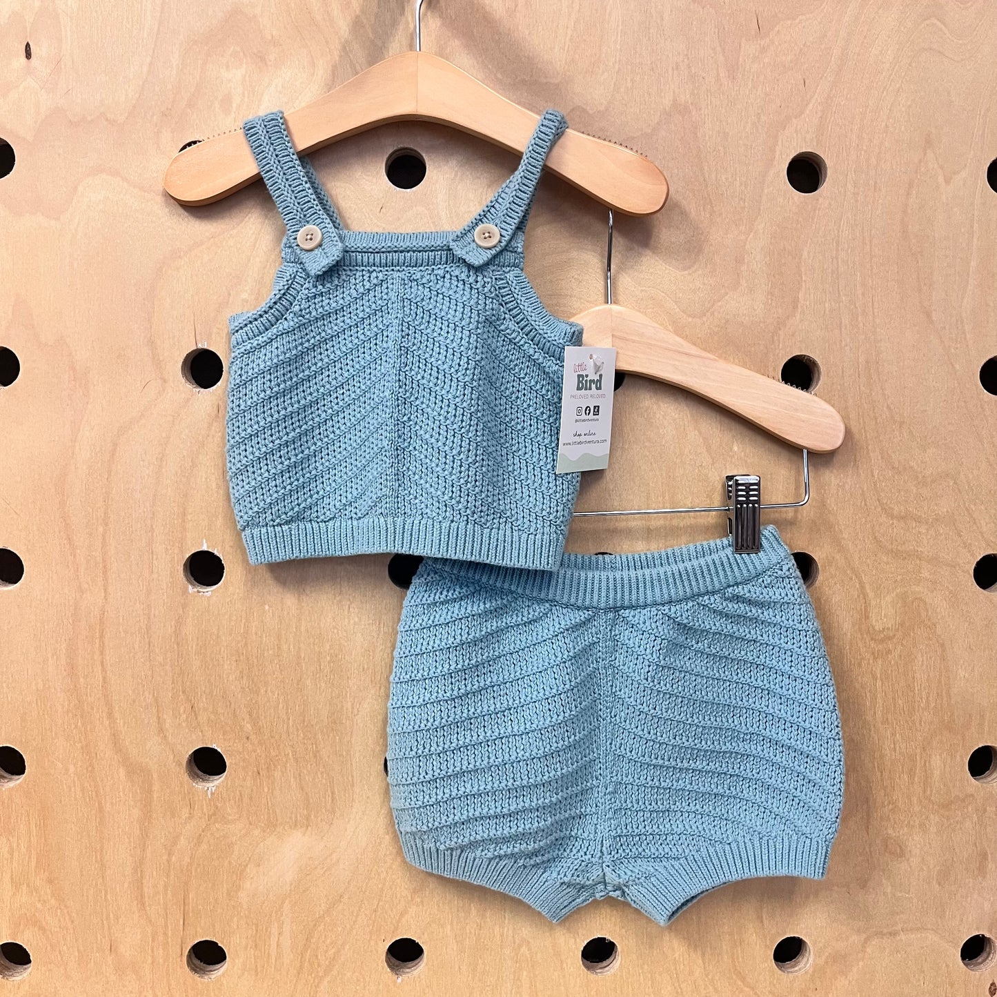 Blue Knit Outfit