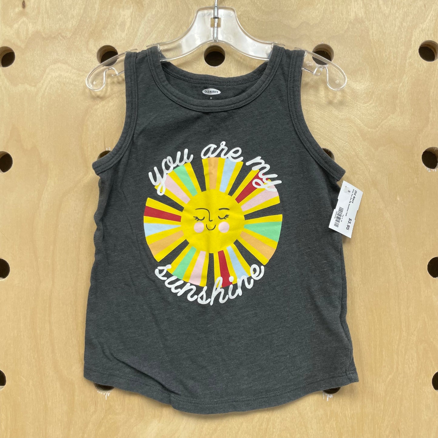 Grey You Are My Sunshine Tank