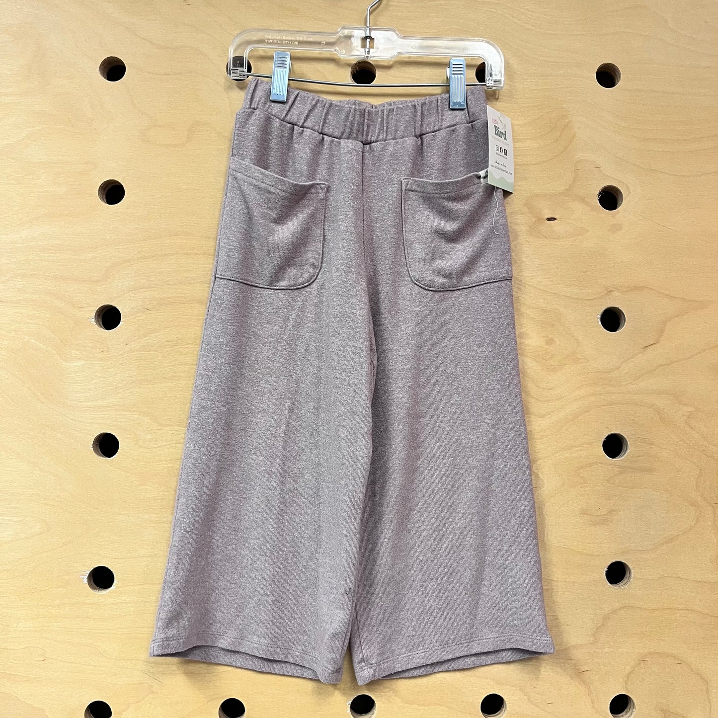Purple Heathered Wide Soft Pants