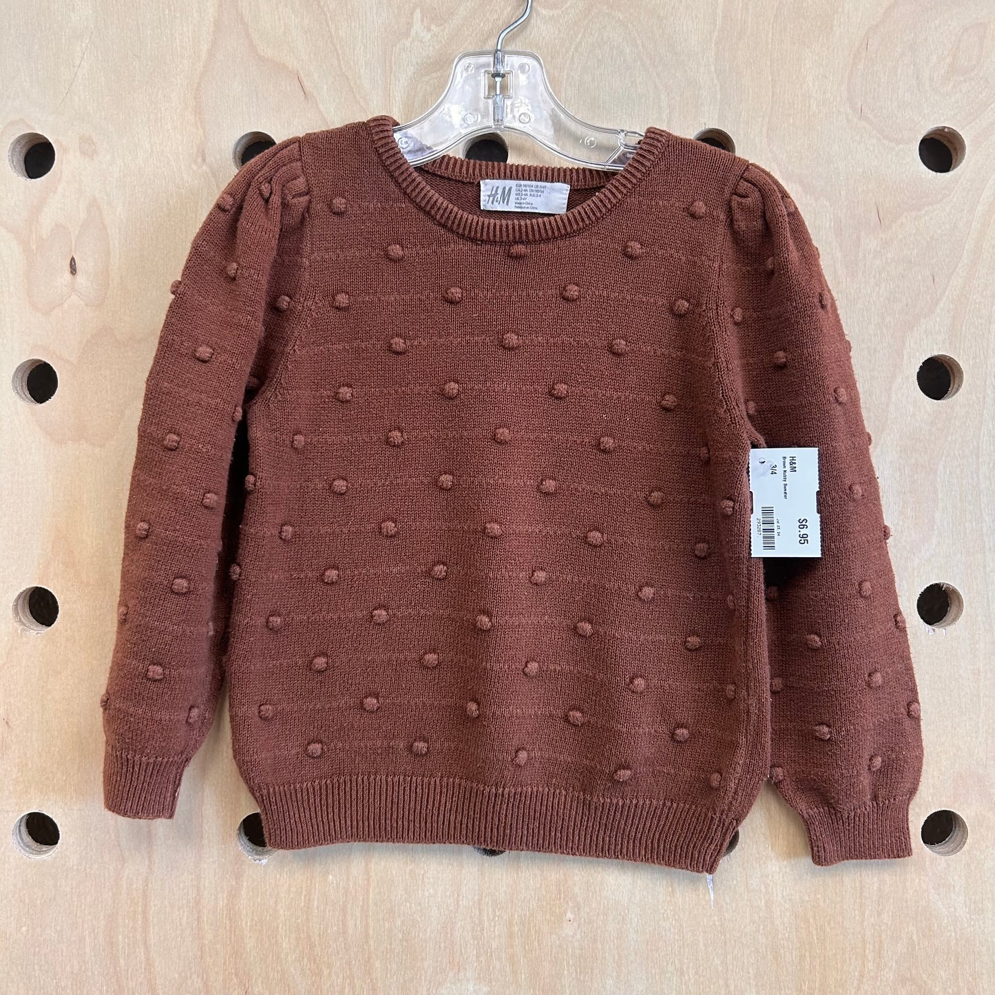 Brown Nobby Sweater