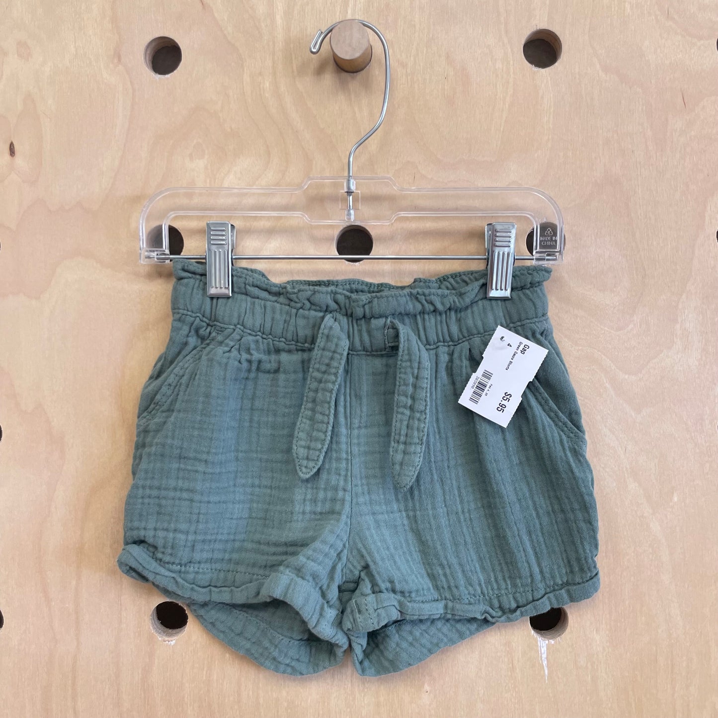 Green Gauze Shorts