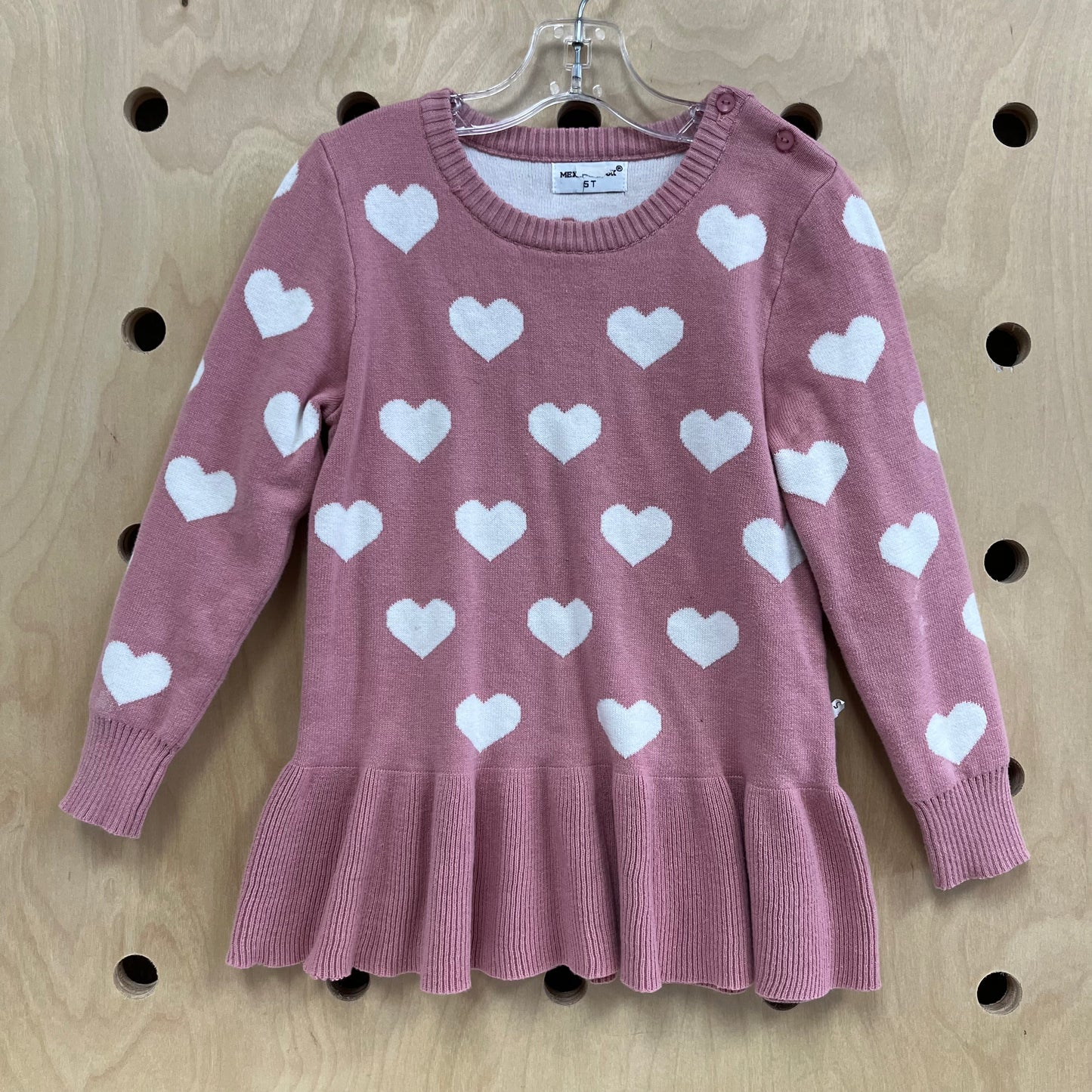 Pink Hearts Sweater