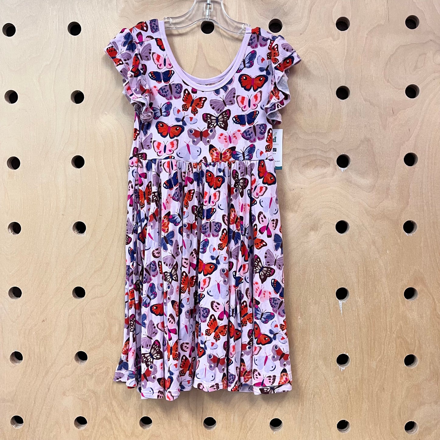 Pink Butterfly Bamboo Twirl Dress