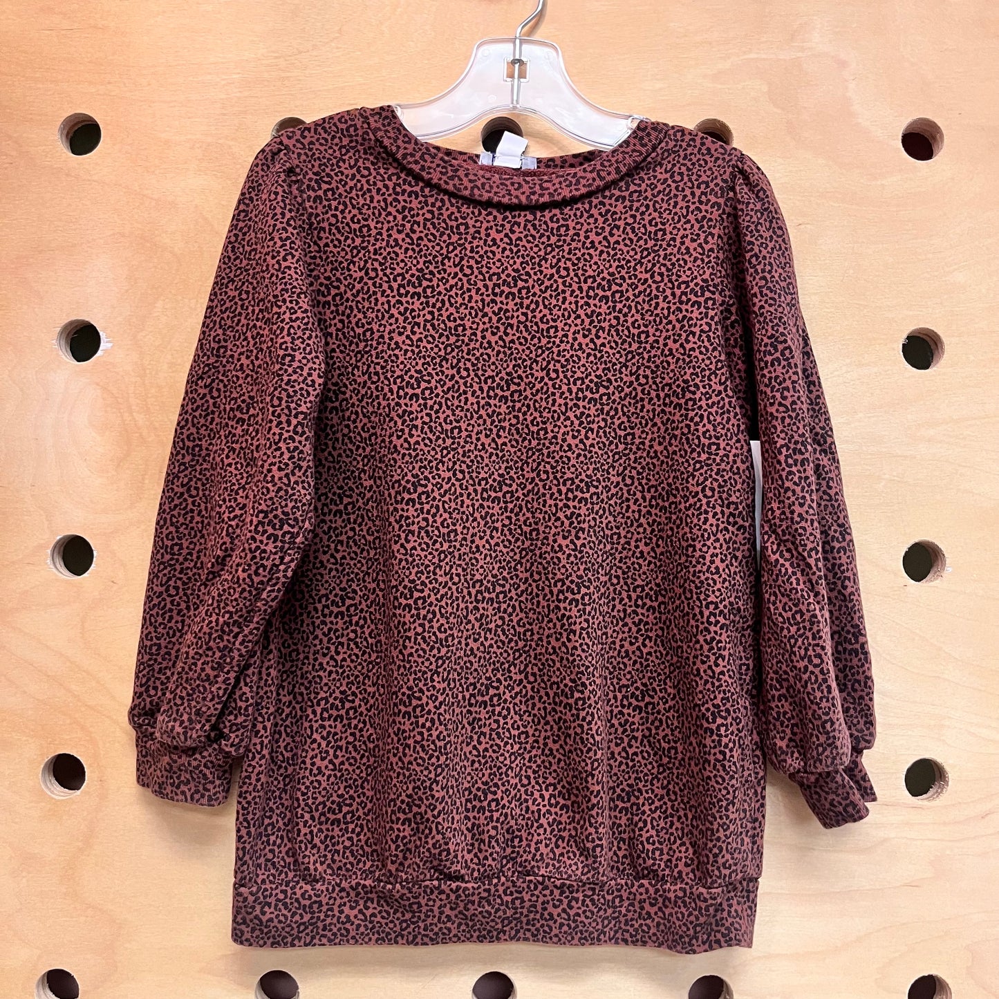 Brown Animal Print Long Sleeve