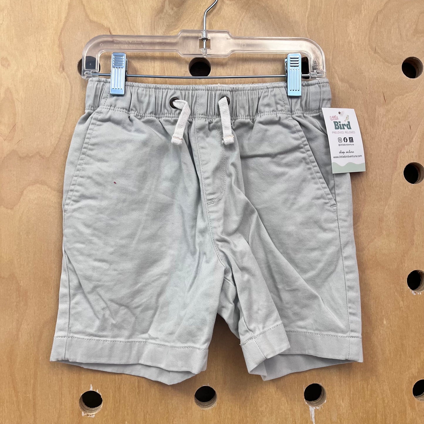 Eggshell Drawstring Cotton Shorts