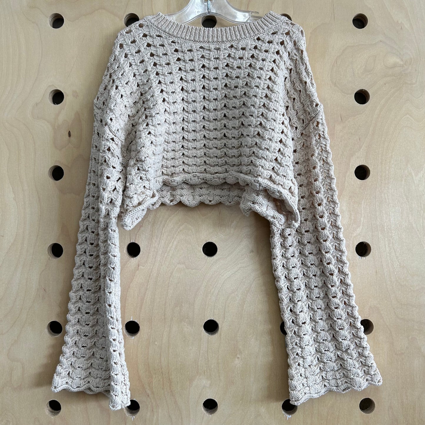 Cream Cropped Top