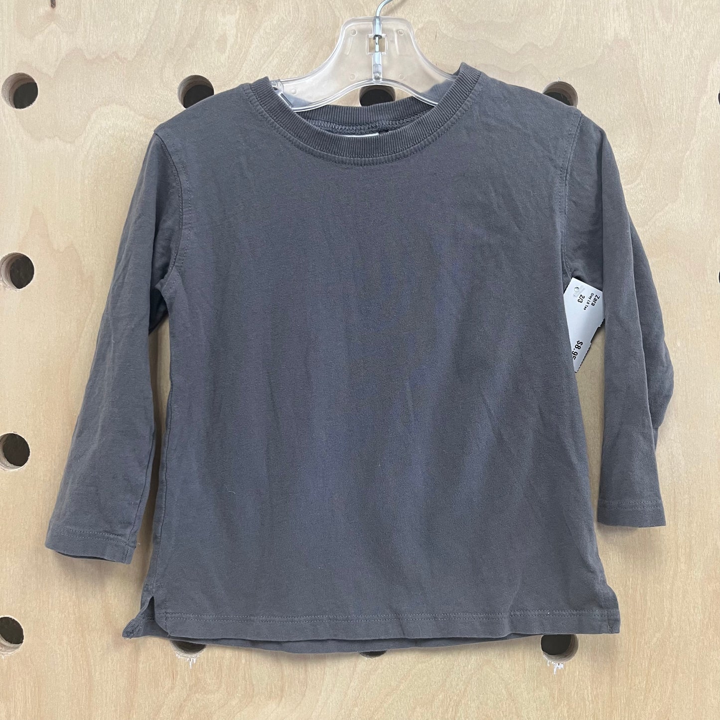 Grey LS Tee