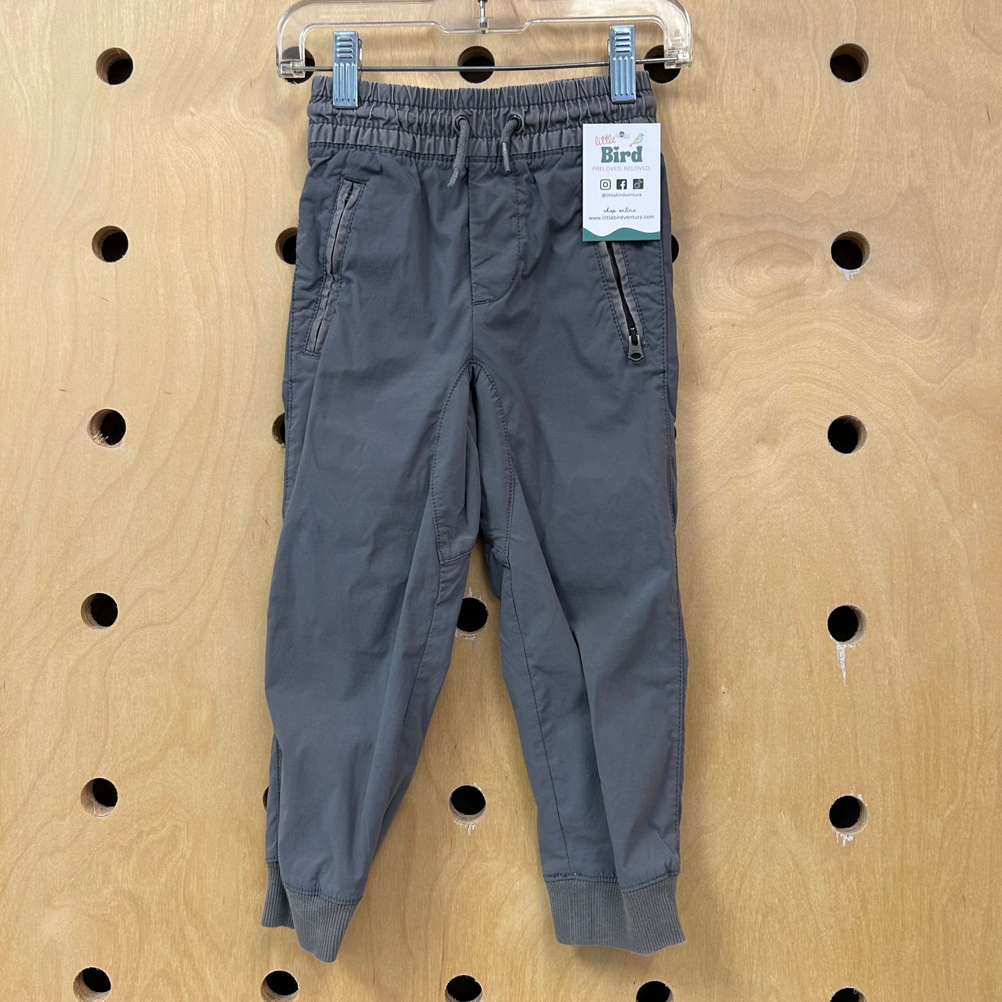 Grey Quick Dry Drawstring Joggers