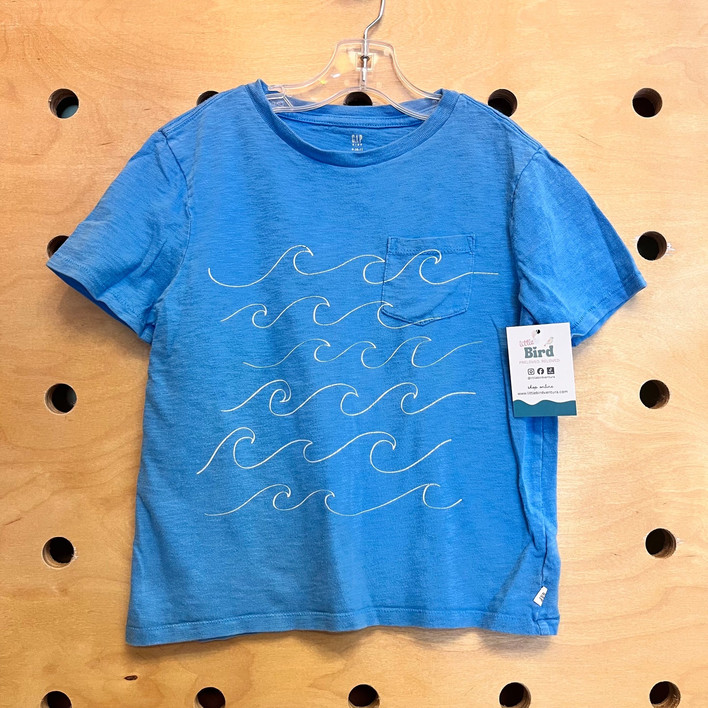 Blue Waves Pocket Tee