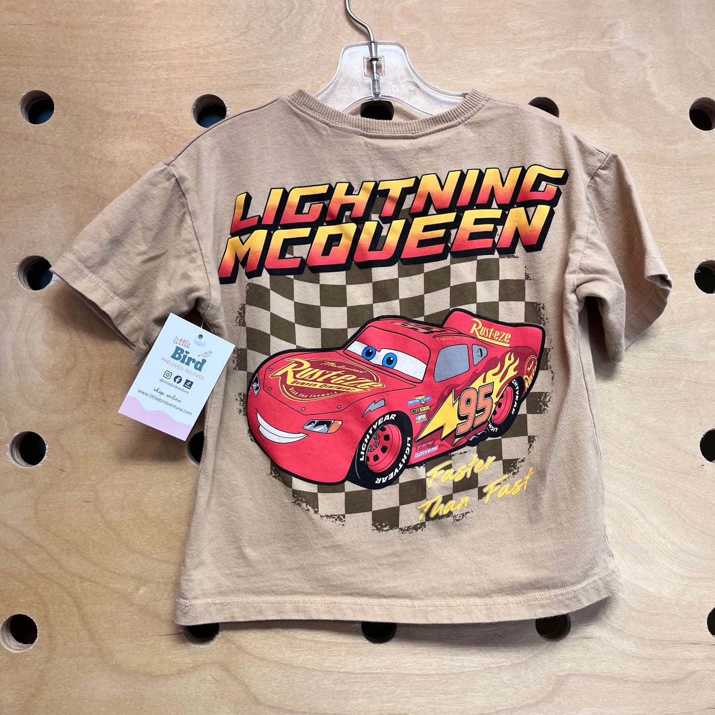 Tan Lightning McQueen' Tee