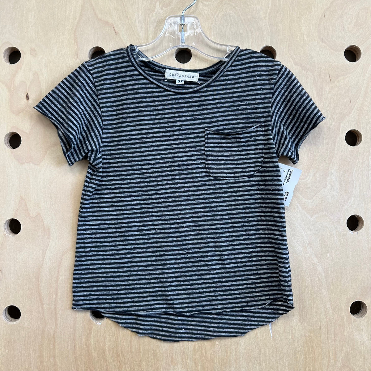 Grey+Black Striped Tee