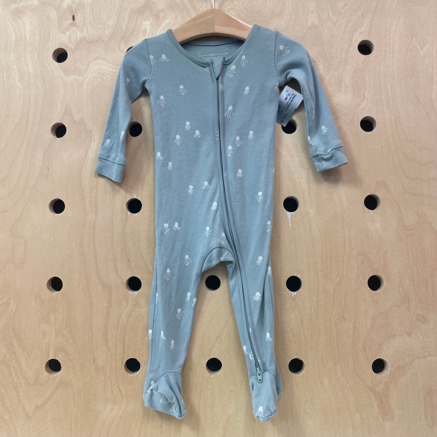 Blue Jellyfish Organic Zipper Sleeper