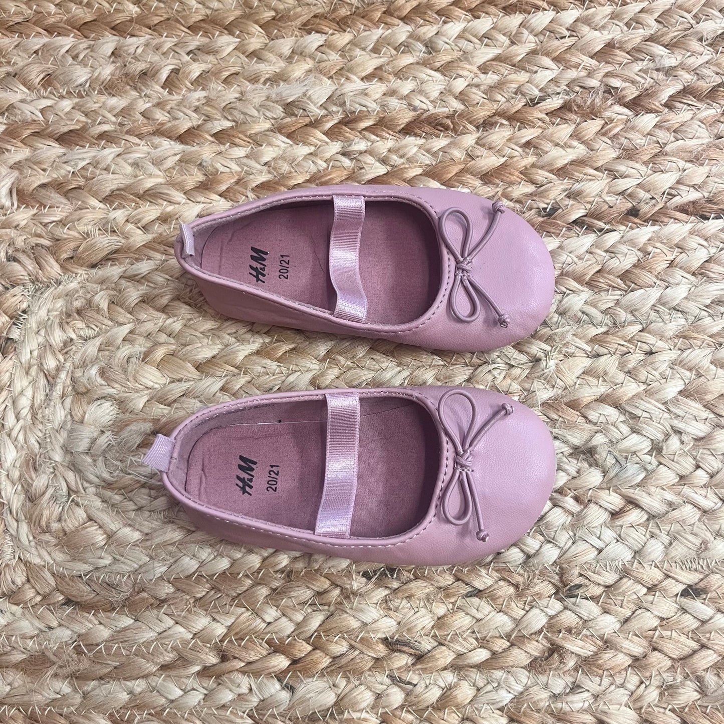 Dusty Pink Bow Flats
