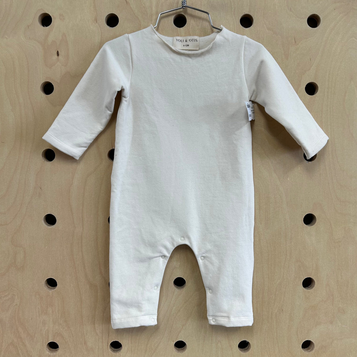White Fleece Lined Romper
