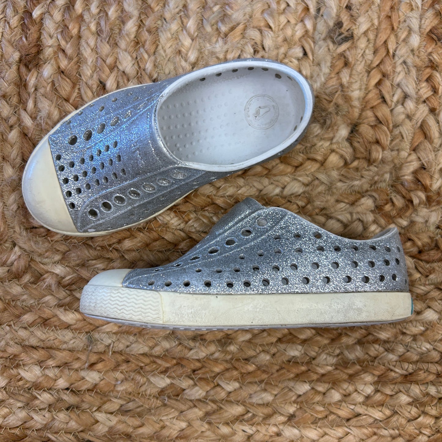 Silver Glitter Jeffersons
