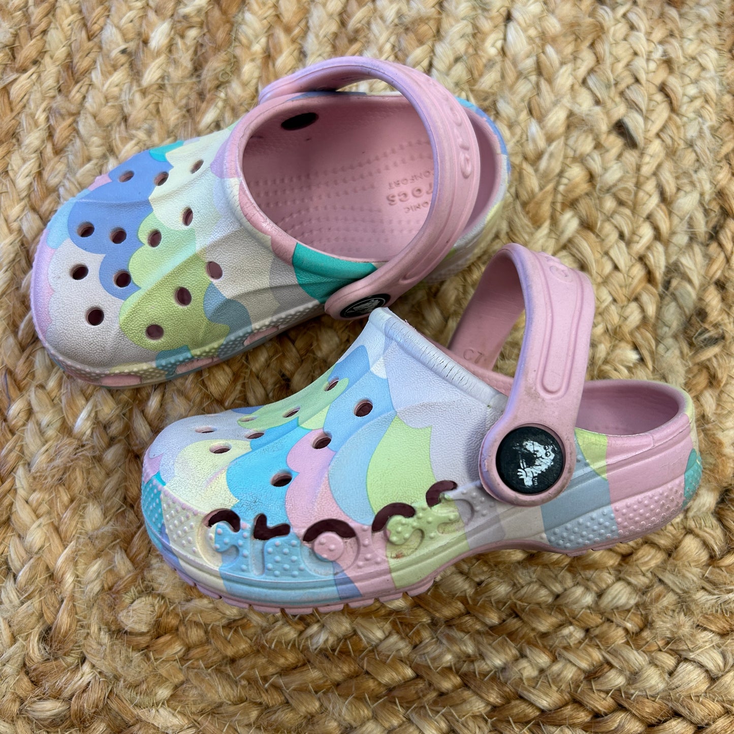 Pink Colorful Cloud Clogs