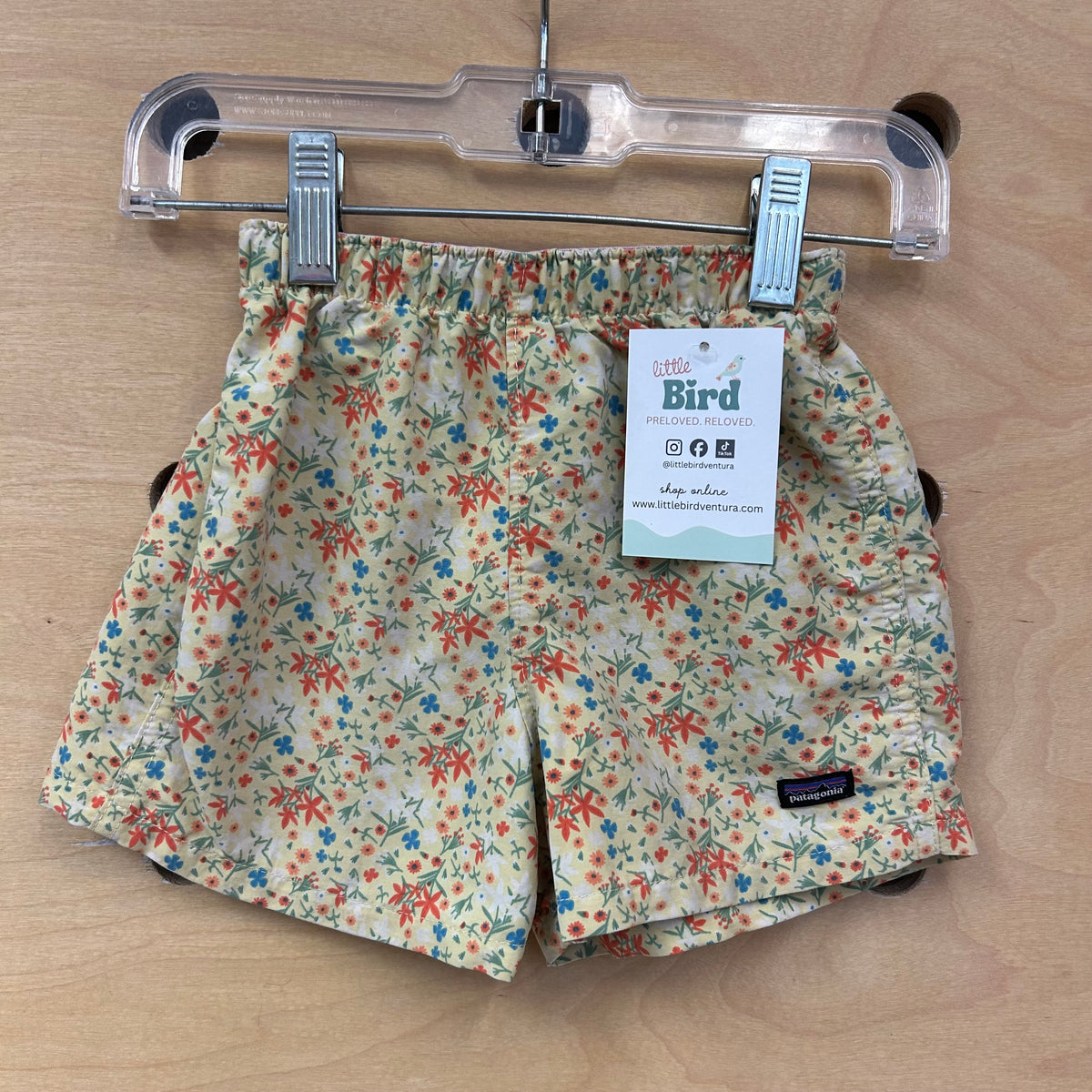 Yellow Floral Baggies Shorts