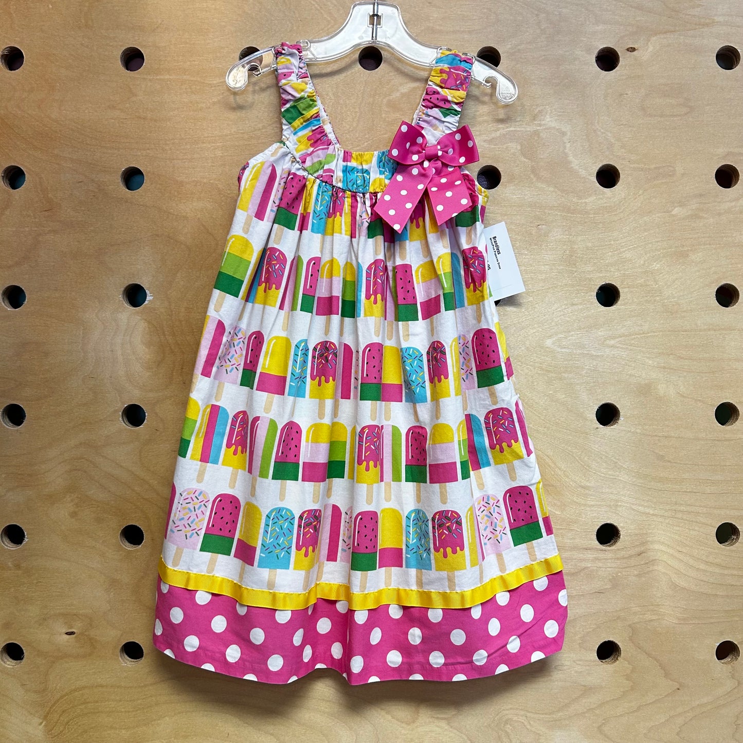 White/Pink Popsicles Dress