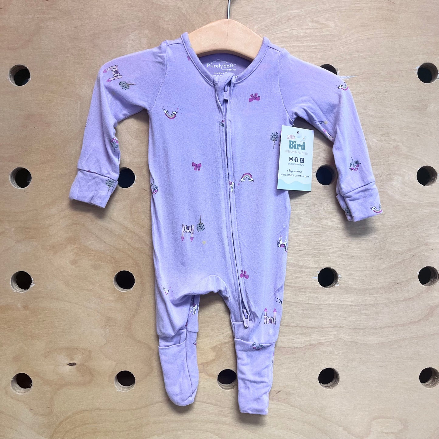 Purple Castles/Bows Zippy