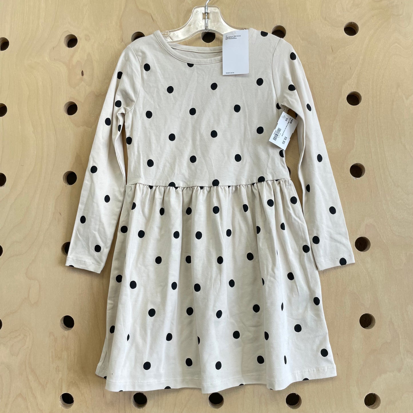 Tan + Black Polka Dot Dress NEW!