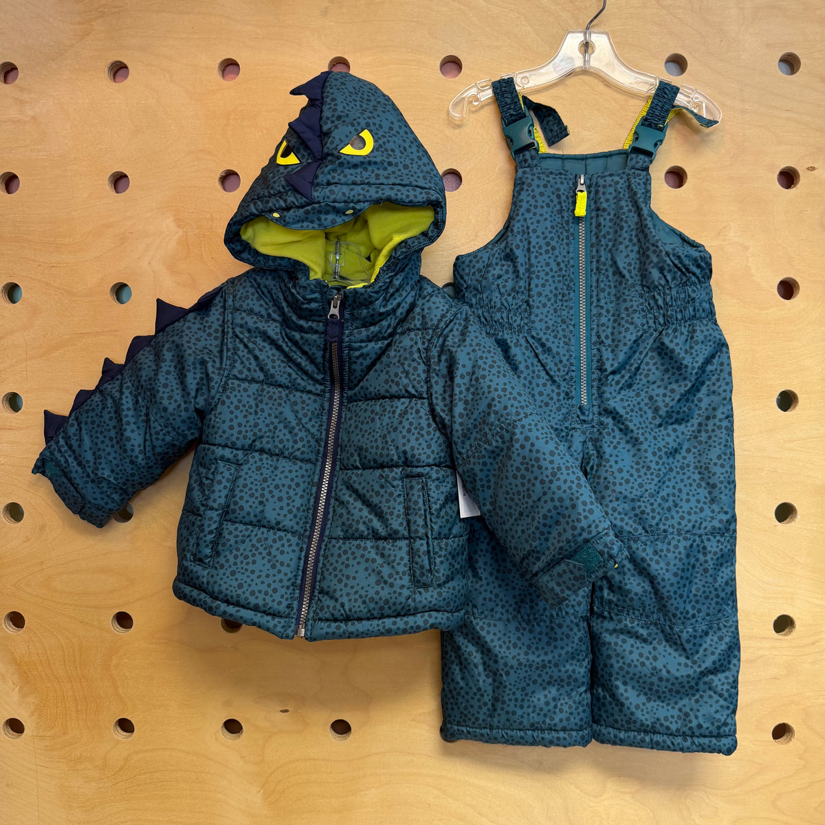 Teal Dino Snowbob & Jacket