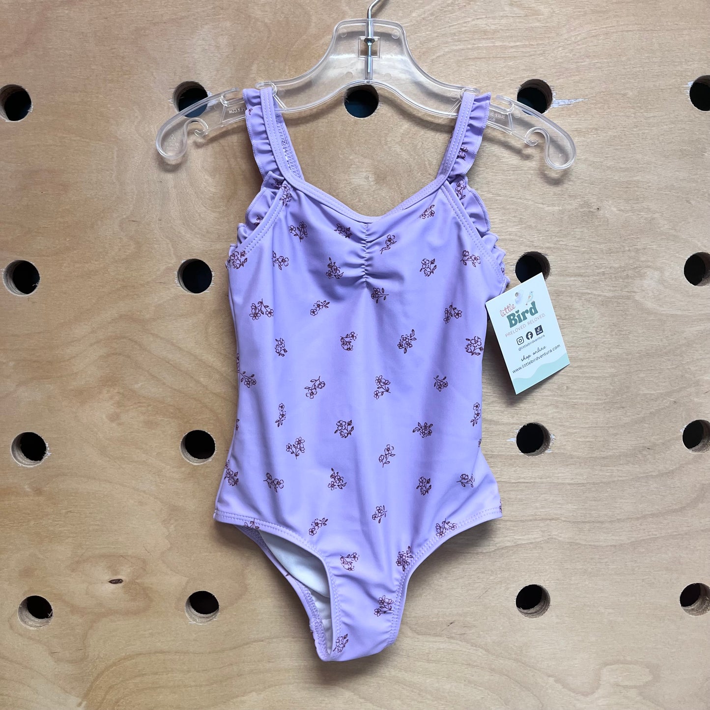 Lavender Floral Swimsuit