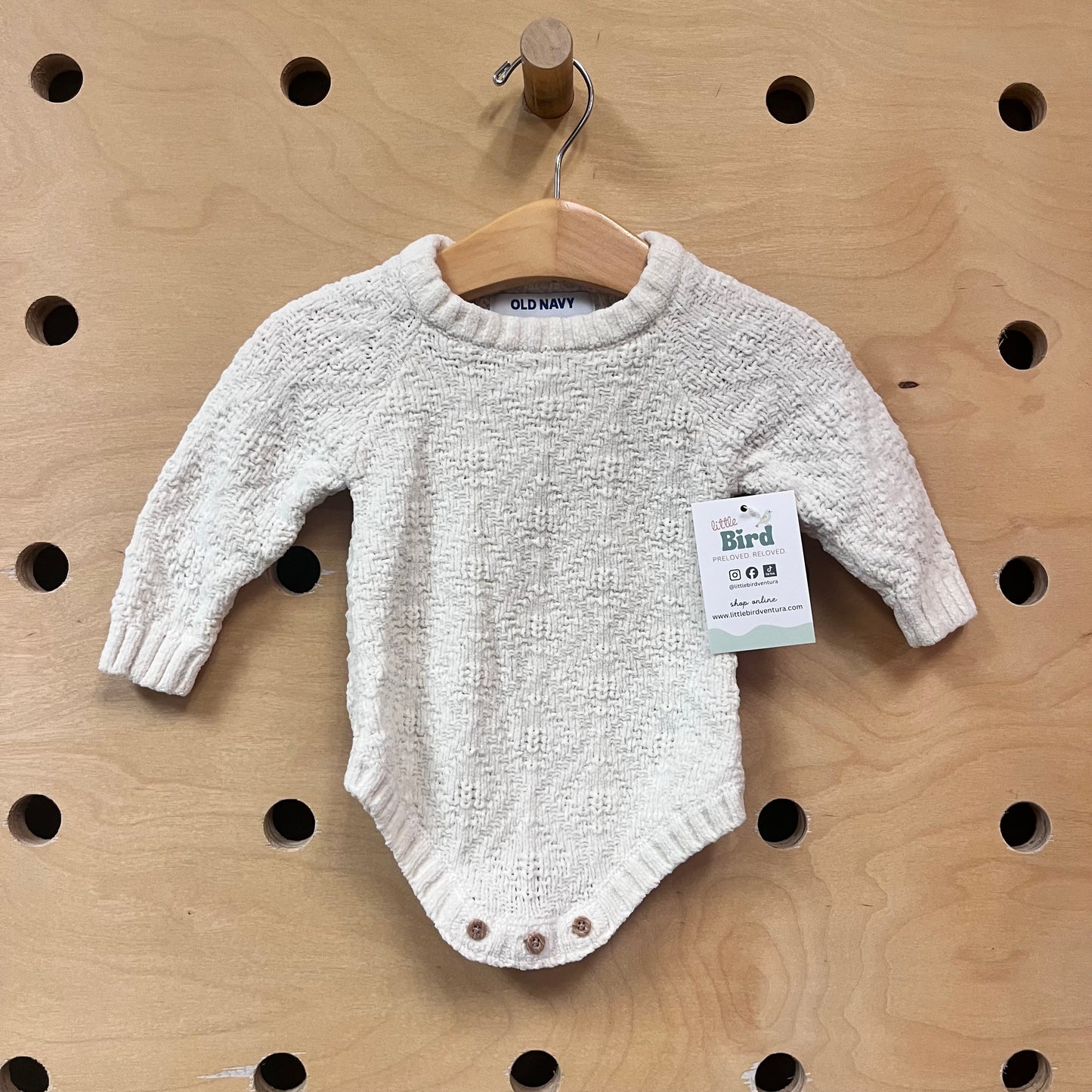 Ivory Sweater Romper