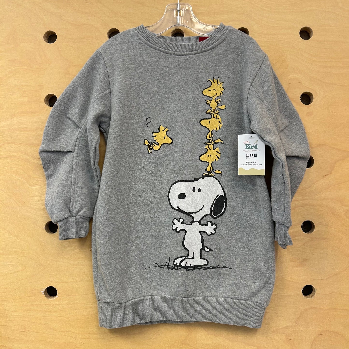 Grey Snoopy & Woodstock Dress