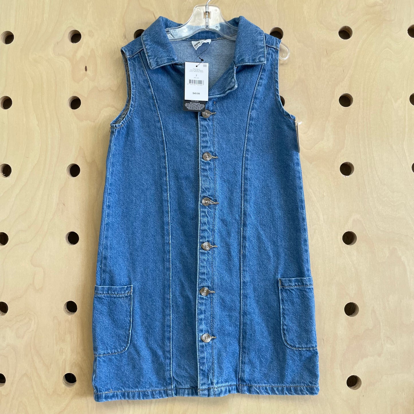 Denim Button Dress NEW!