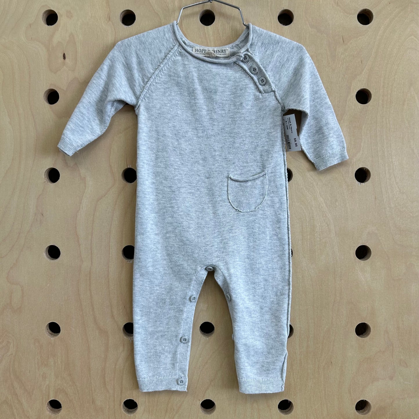 Grey Knit Romper