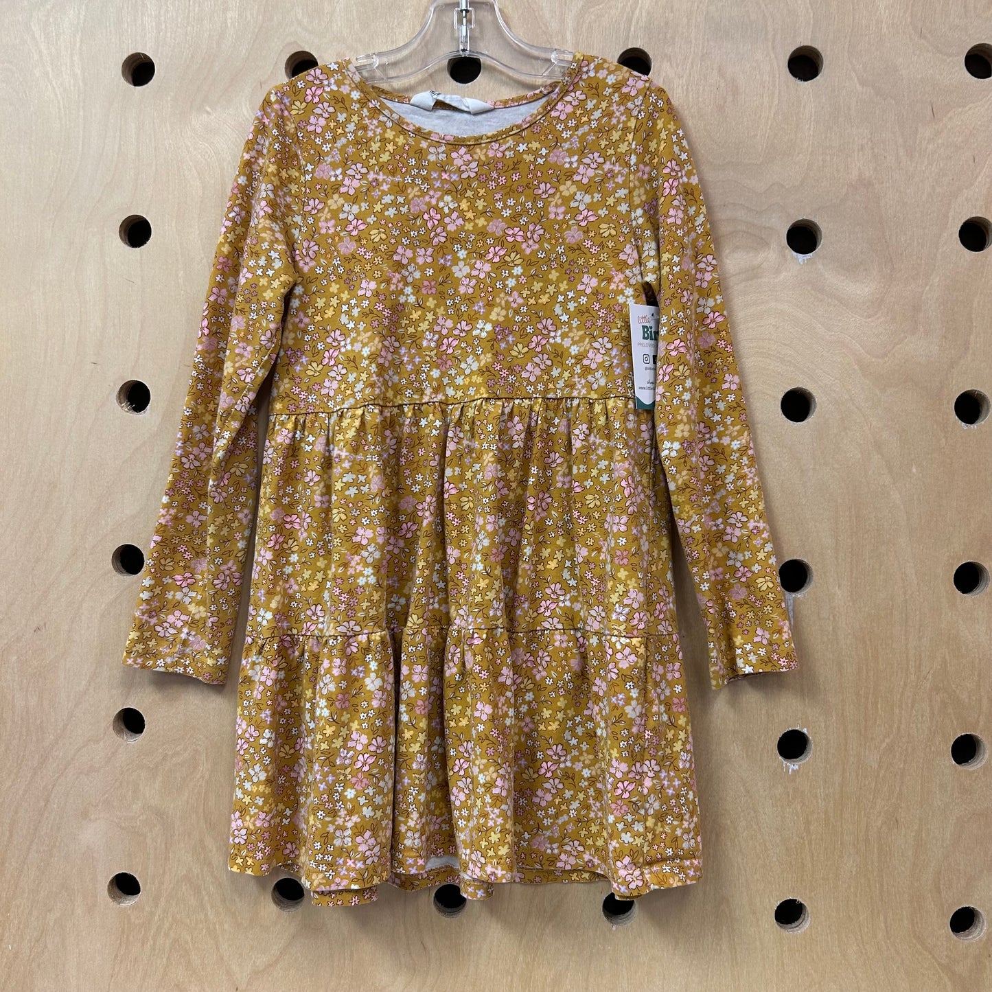 Mustard Floral Dress