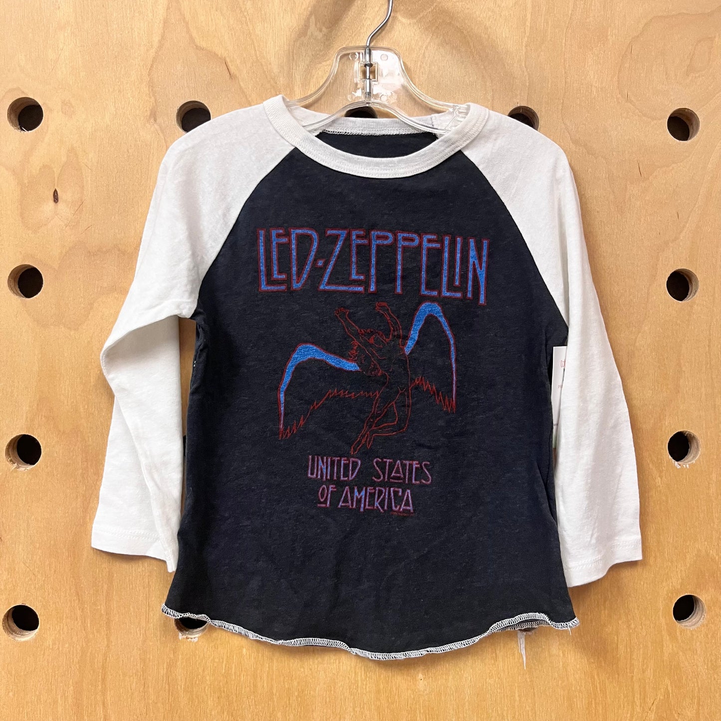 Cotton Grey/White 'Led Zeppelin' LS