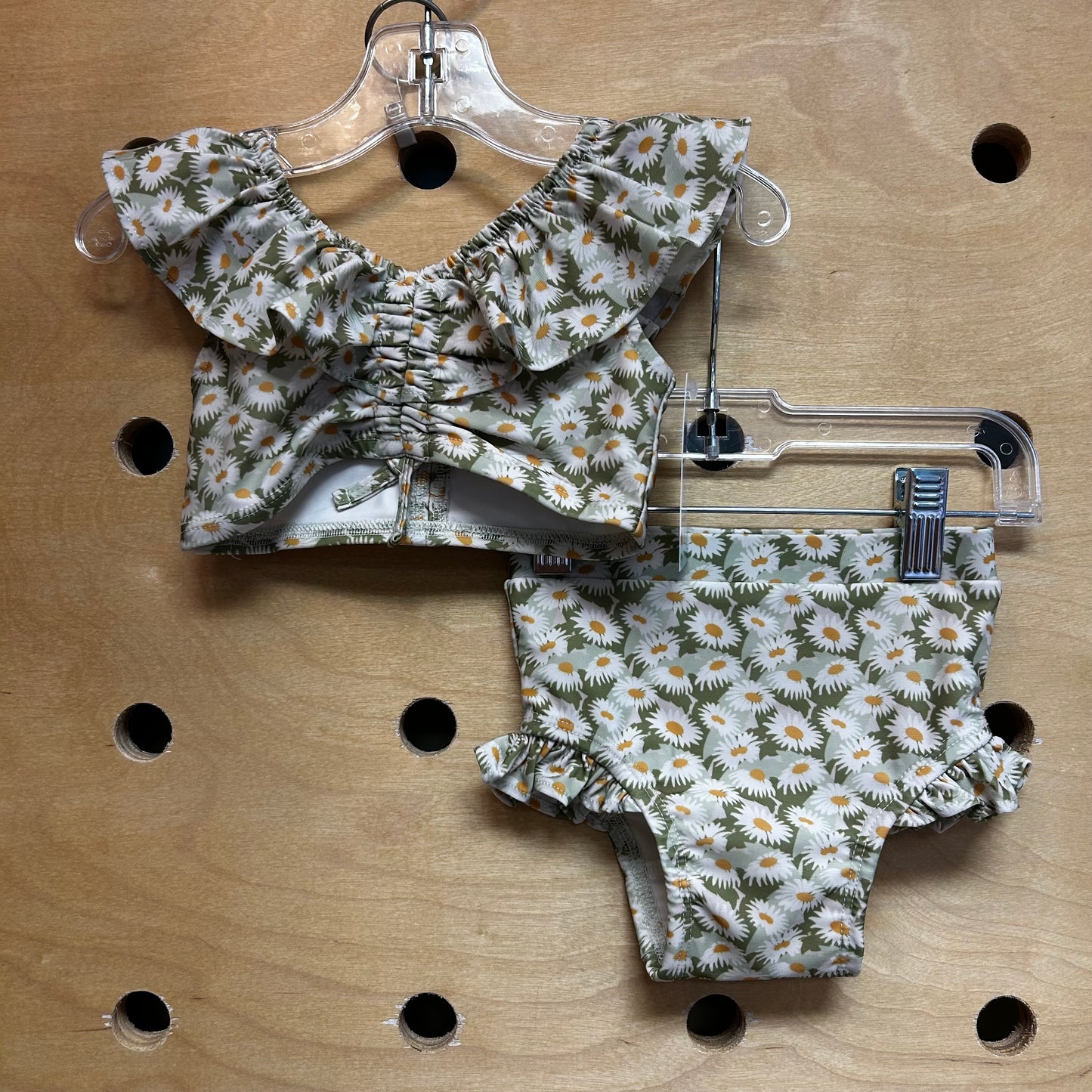 Green Floral Swimsuit