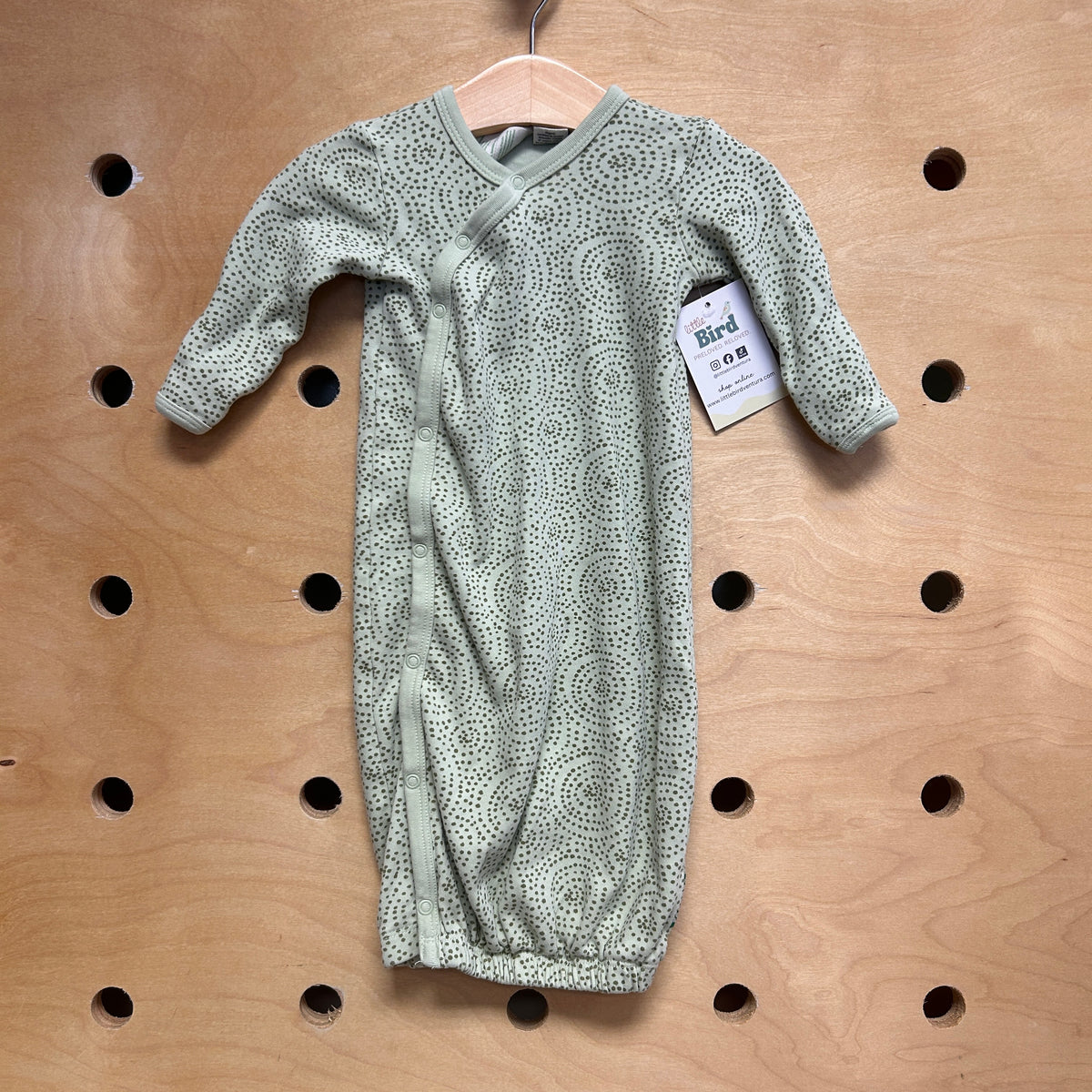 Organic Green Polka Dots Sleep Sack