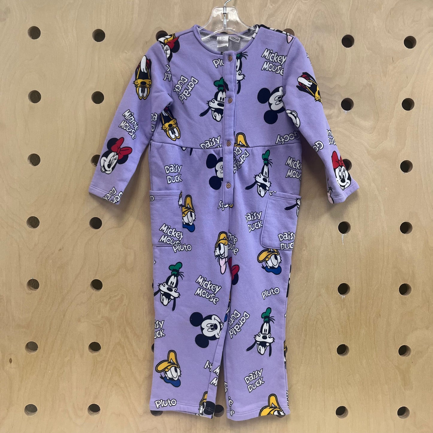 Lavender Mickey & Freinds Romper