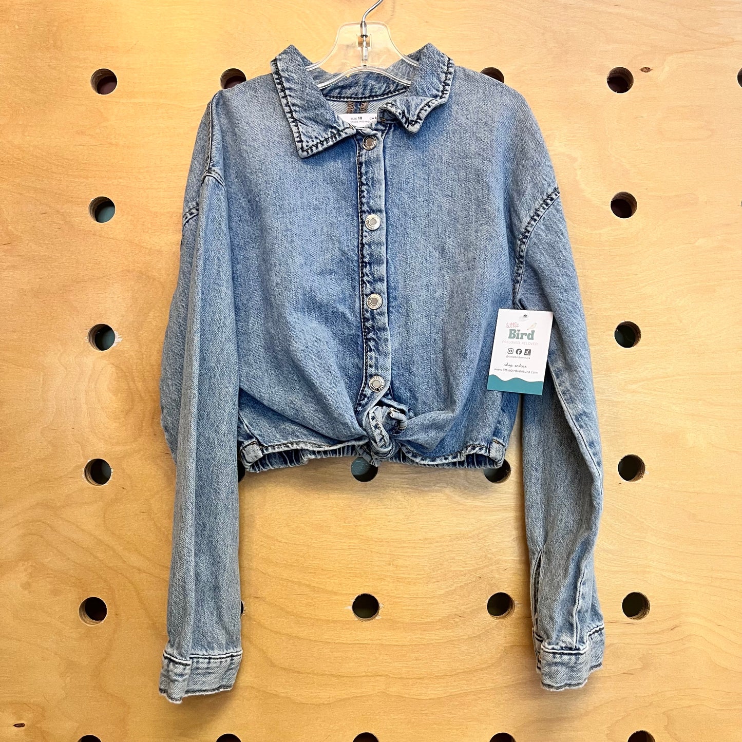 Denim Tie Snap Shirt