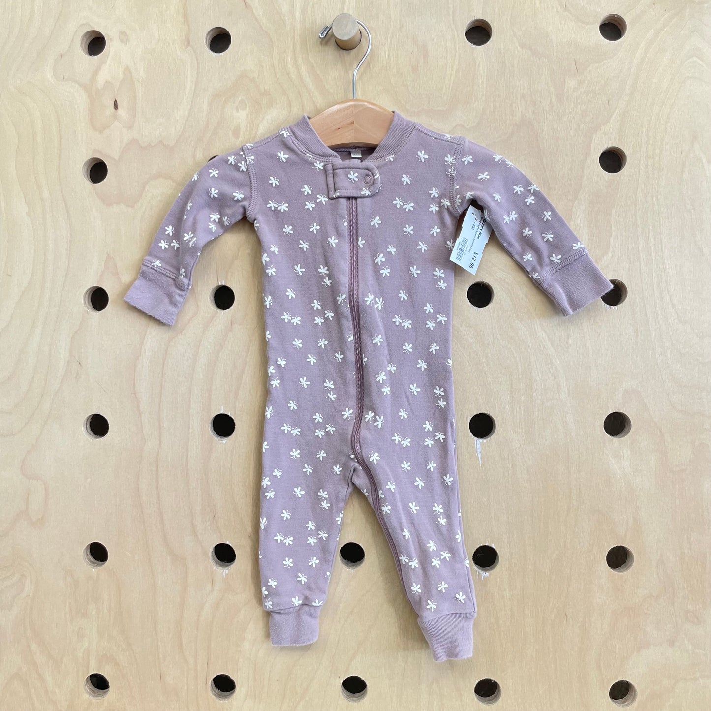 Dusty Purple Organic Butterfly Zippy