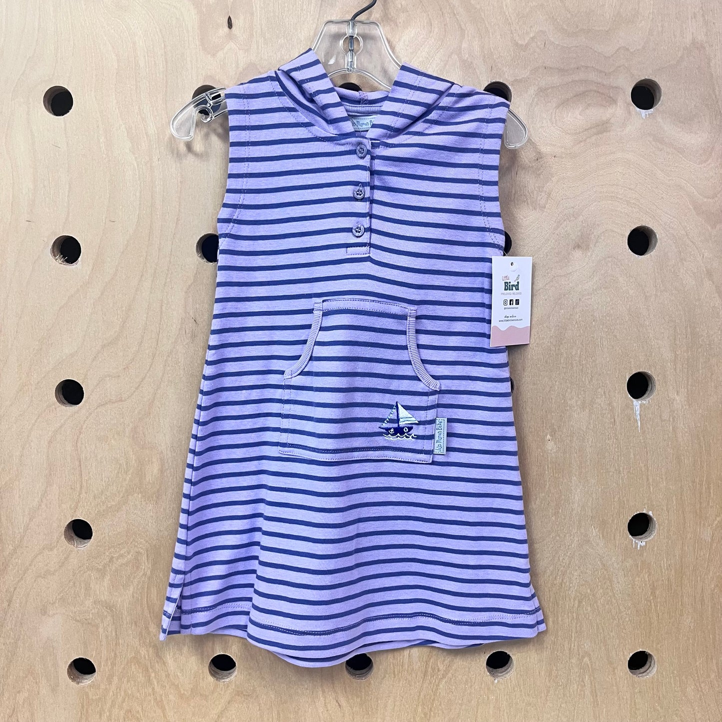 Purple Striped Hoodie Dress NEW!