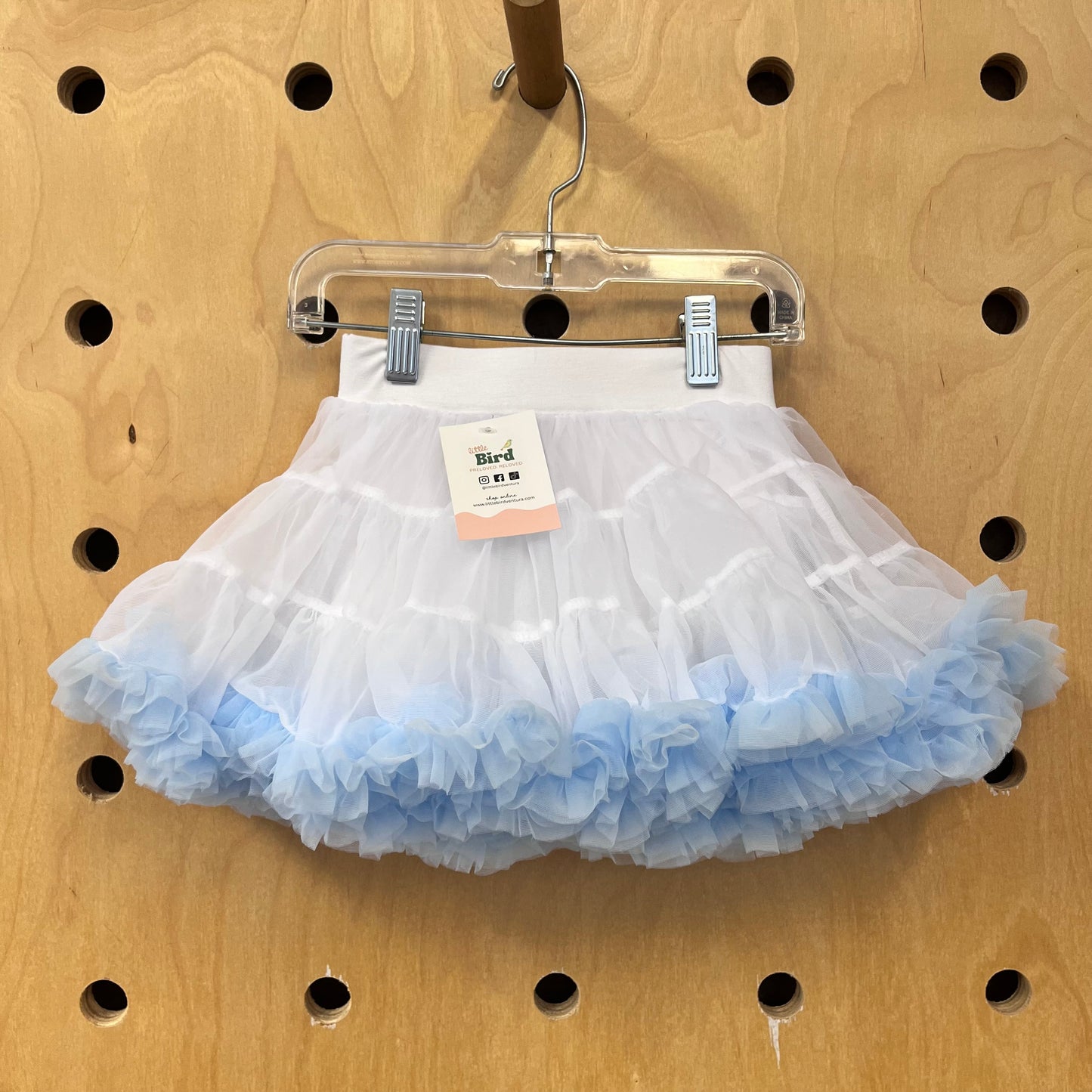 White/Blue Tutu Skirt